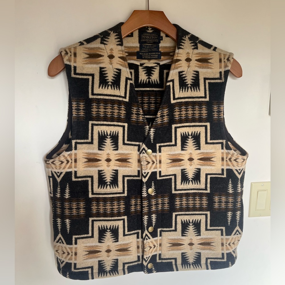 Pendleton Wool Harding Vest - XL , Pendleton High Grade Western Wear